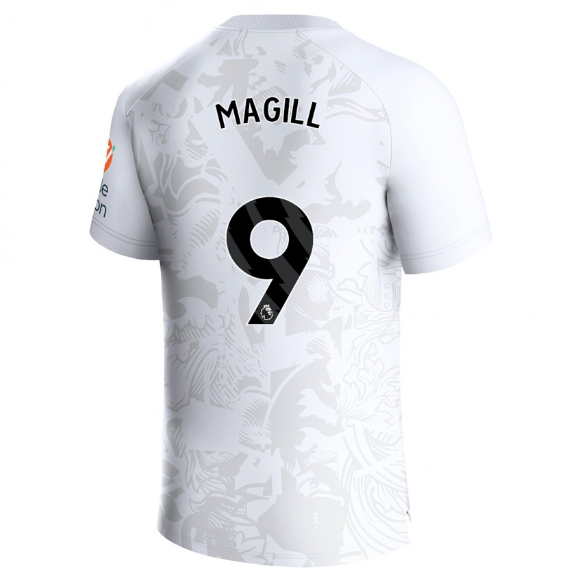 Kinder Simone Magill #9 Weiß Auswärtstrikot Trikot 2023/24 T-Shirt Österreich