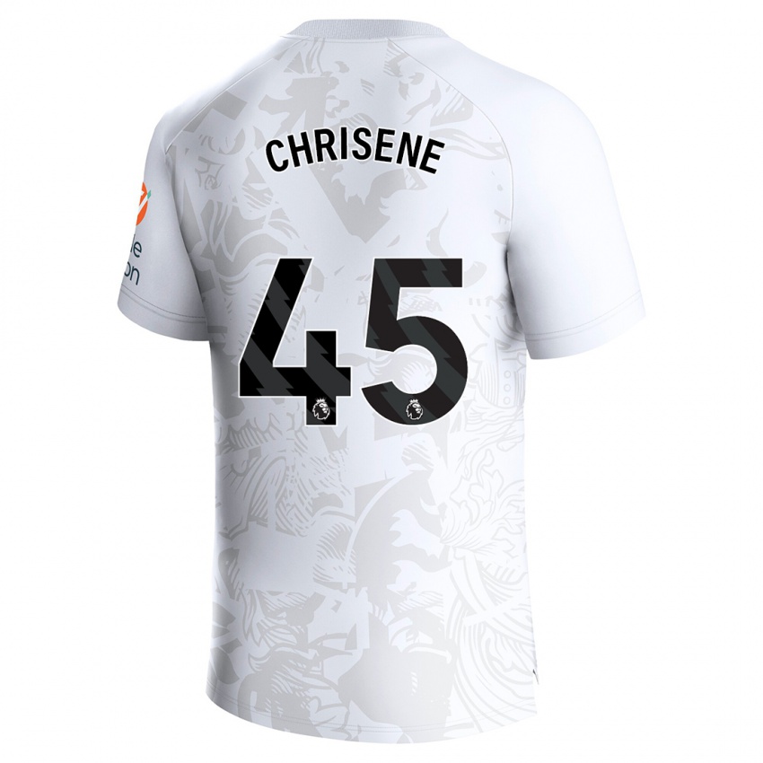 Kinder Ben Chrisene #45 Weiß Auswärtstrikot Trikot 2023/24 T-Shirt Österreich