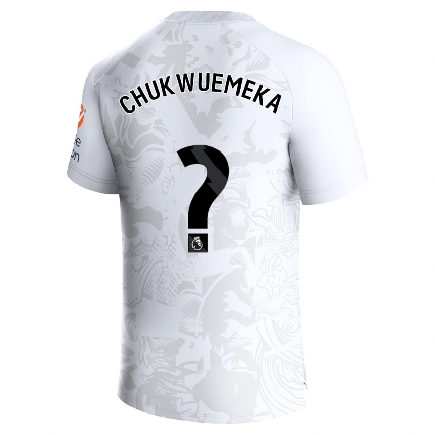 Kinder Caleb Chukwuemeka #0 Weiß Auswärtstrikot Trikot 2023/24 T-Shirt Österreich