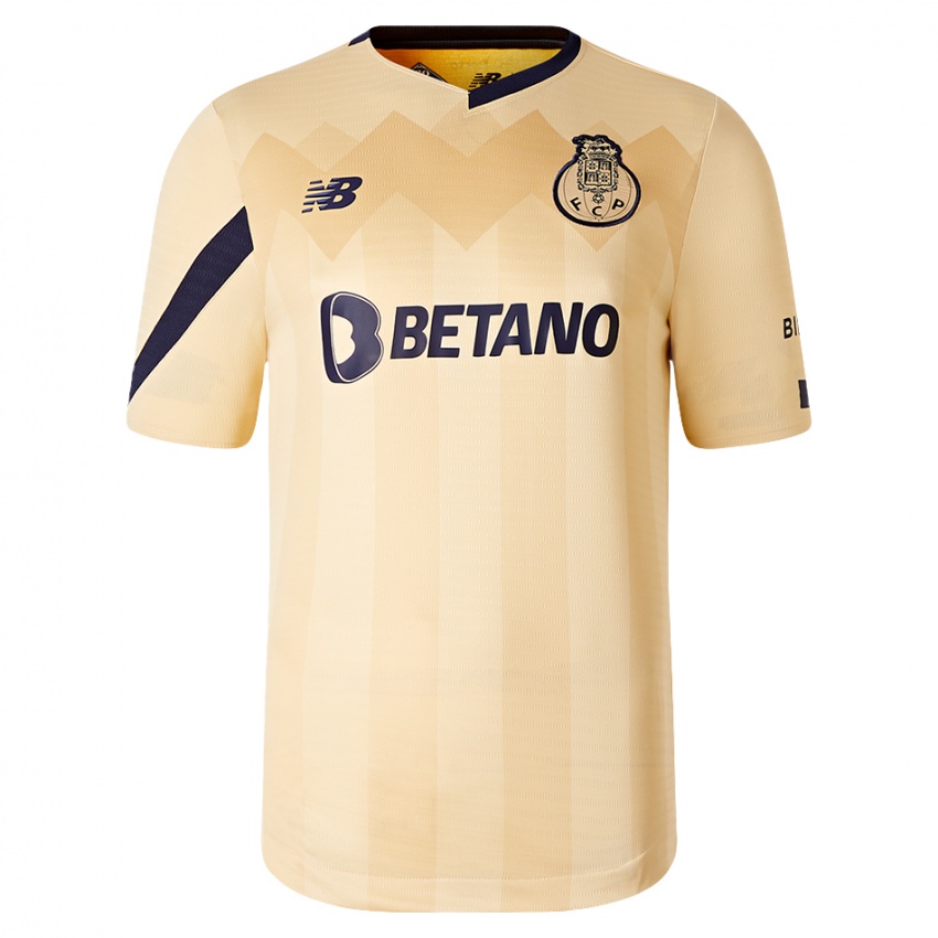 Kinder David Carmo #4 Beige-Gold Auswärtstrikot Trikot 2023/24 T-Shirt Österreich