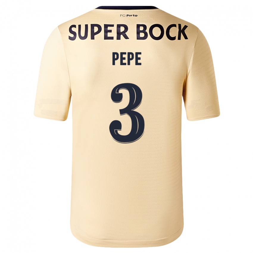 Kinder Pepe #3 Beige-Gold Auswärtstrikot Trikot 2023/24 T-Shirt Österreich