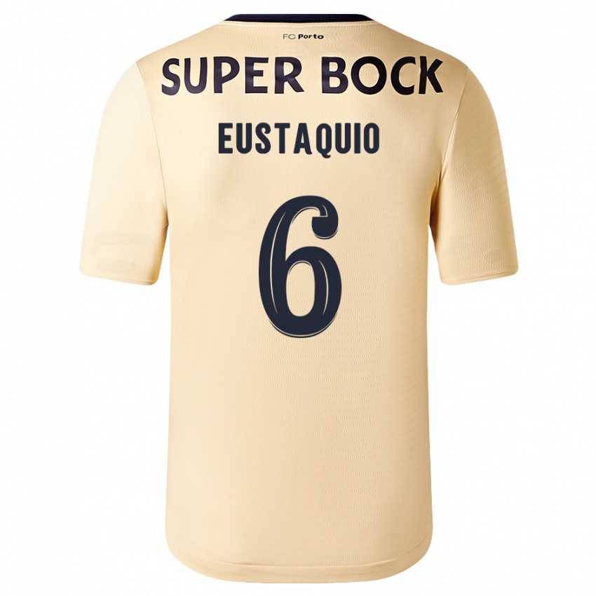 Kinder Stephen Eustaquio #6 Beige-Gold Auswärtstrikot Trikot 2023/24 T-Shirt Österreich