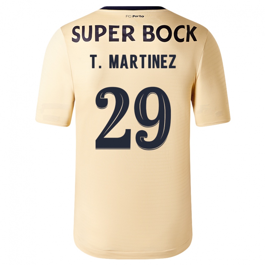 Kinder Toni Martinez #29 Beige-Gold Auswärtstrikot Trikot 2023/24 T-Shirt Österreich