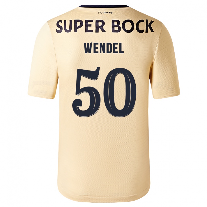 Kinder Wendel #50 Beige-Gold Auswärtstrikot Trikot 2023/24 T-Shirt Österreich