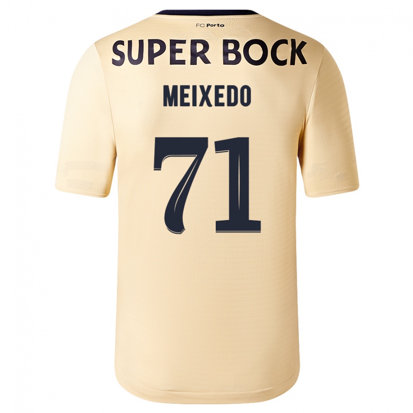 Kinder Francisco Meixedo #71 Beige-Gold Auswärtstrikot Trikot 2023/24 T-Shirt Österreich