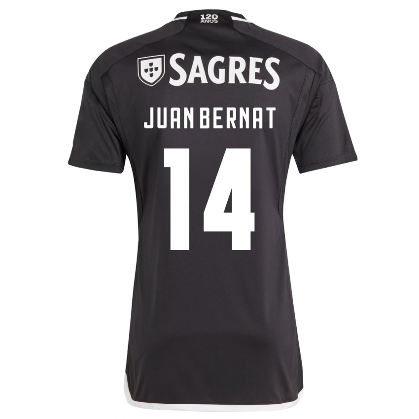 Kinder Juan Bernat #14 Schwarz Auswärtstrikot Trikot 2023/24 T-Shirt Österreich