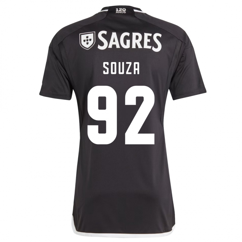 Kinder Pedro Souza #92 Schwarz Auswärtstrikot Trikot 2023/24 T-Shirt Österreich