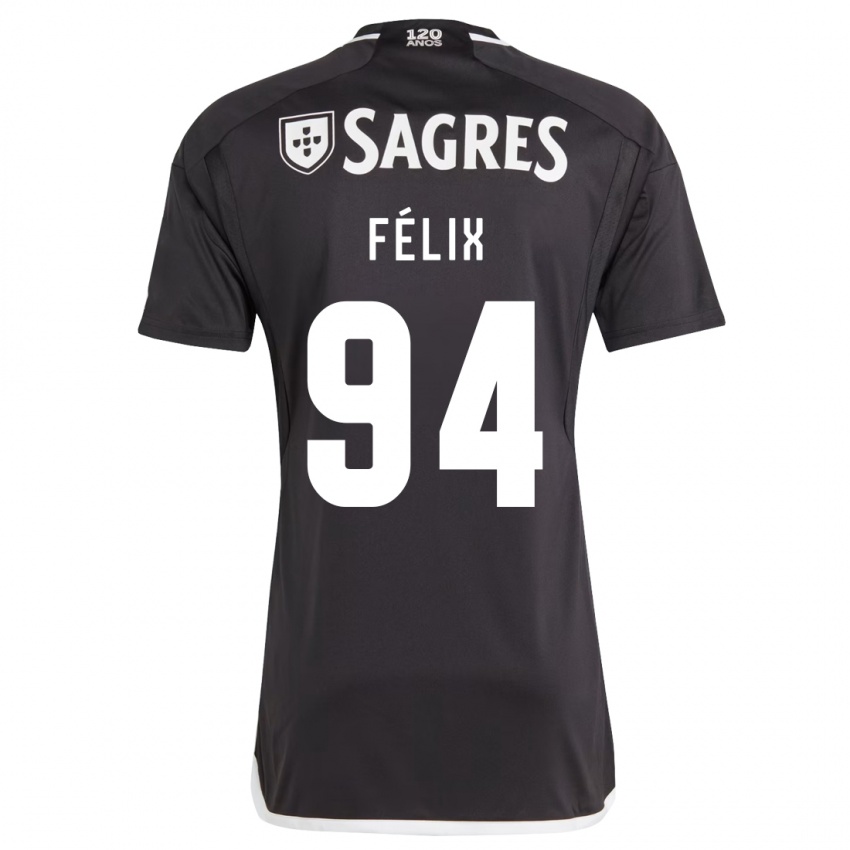 Kinder Hugo Félix #94 Schwarz Auswärtstrikot Trikot 2023/24 T-Shirt Österreich