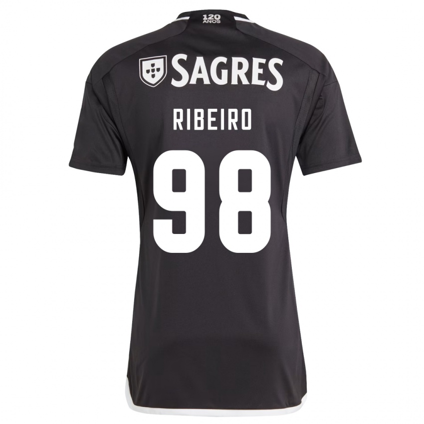 Kinder Ricardo Ribeiro #98 Schwarz Auswärtstrikot Trikot 2023/24 T-Shirt Österreich