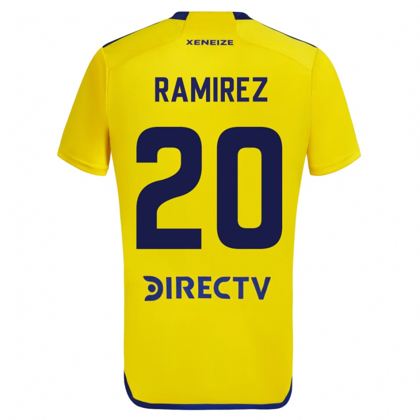 Kinder Juan Ramirez #20 Gelb Auswärtstrikot Trikot 2023/24 T-Shirt Österreich