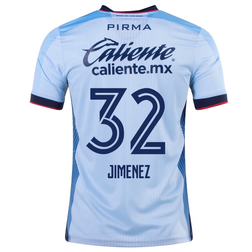 Kinder Cristian Jimenez #32 Himmelblau Auswärtstrikot Trikot 2023/24 T-Shirt Österreich