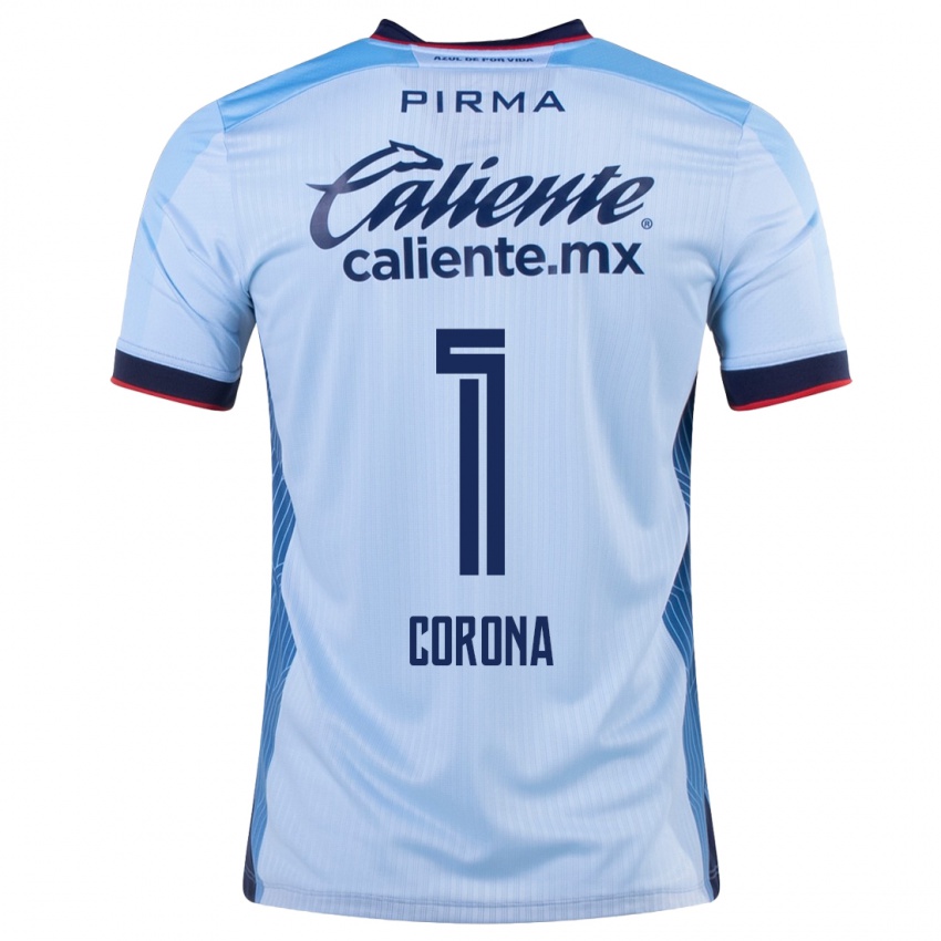 Kinder Jose De Jesus Corona #1 Himmelblau Auswärtstrikot Trikot 2023/24 T-Shirt Österreich