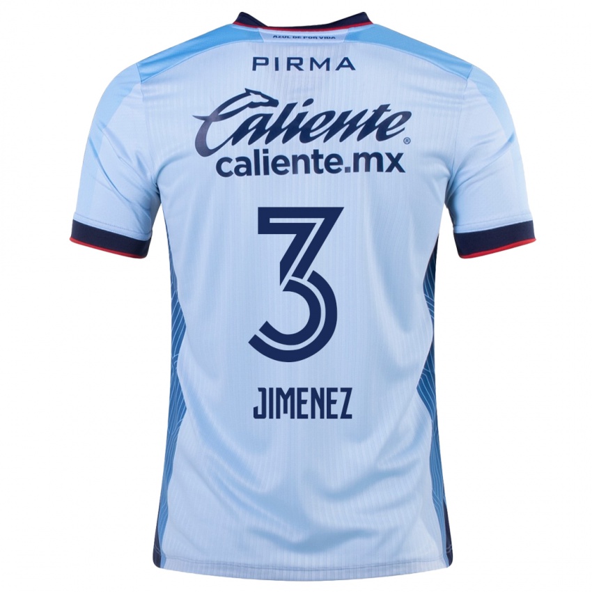 Kinder Jaiber Jimenez #3 Himmelblau Auswärtstrikot Trikot 2023/24 T-Shirt Österreich