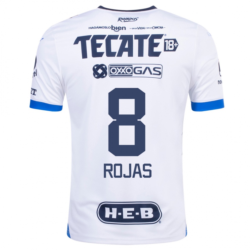 Kinder Joao Rojas #8 Weiß Auswärtstrikot Trikot 2023/24 T-Shirt Österreich