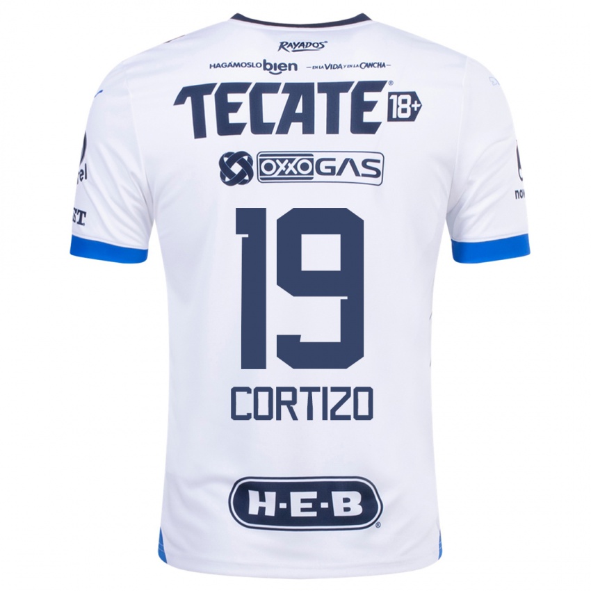 Kinder Jordi Cortizo #19 Weiß Auswärtstrikot Trikot 2023/24 T-Shirt Österreich