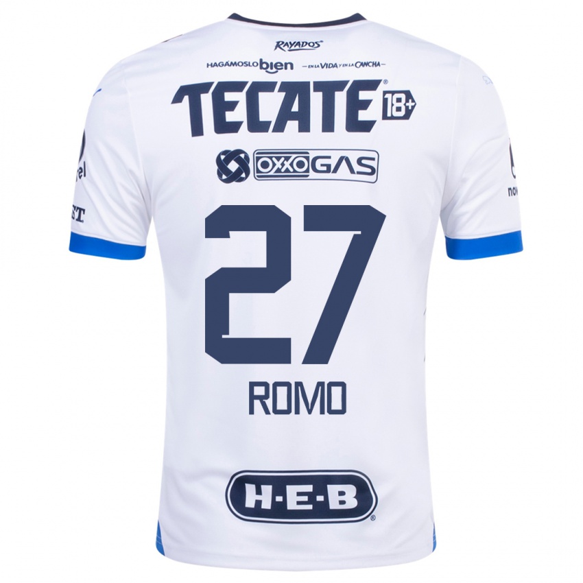 Kinder Luis Romo #27 Weiß Auswärtstrikot Trikot 2023/24 T-Shirt Österreich