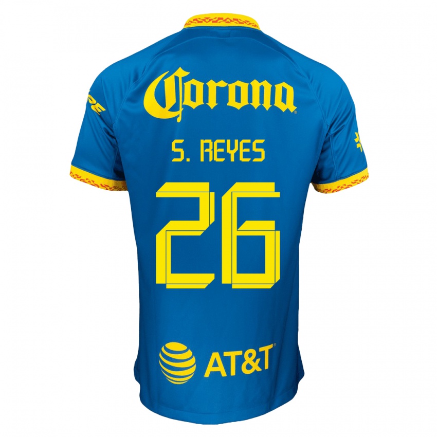 Kinder Salvador Reyes #26 Blau Auswärtstrikot Trikot 2023/24 T-Shirt Österreich