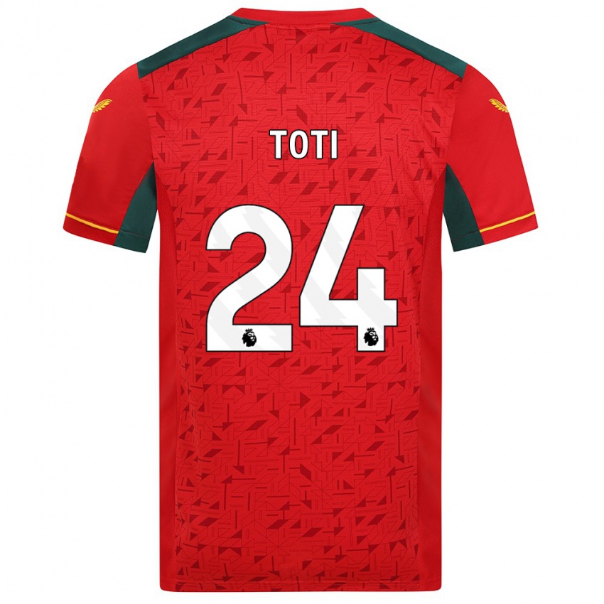 Herren Toti #24 Rot Auswärtstrikot Trikot 2023/24 T-Shirt Österreich