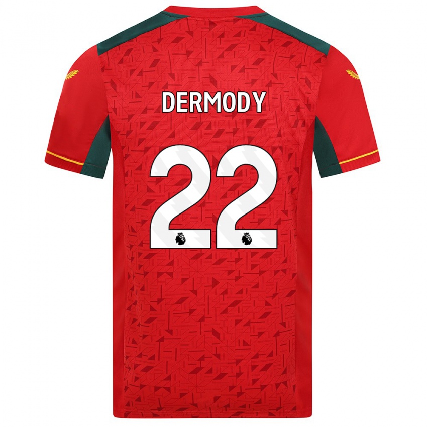 Herren Helen Dermody #22 Rot Auswärtstrikot Trikot 2023/24 T-Shirt Österreich