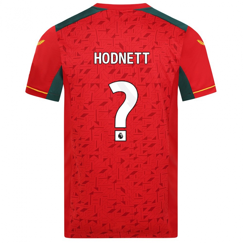 Herren Jack Hodnett #0 Rot Auswärtstrikot Trikot 2023/24 T-Shirt Österreich