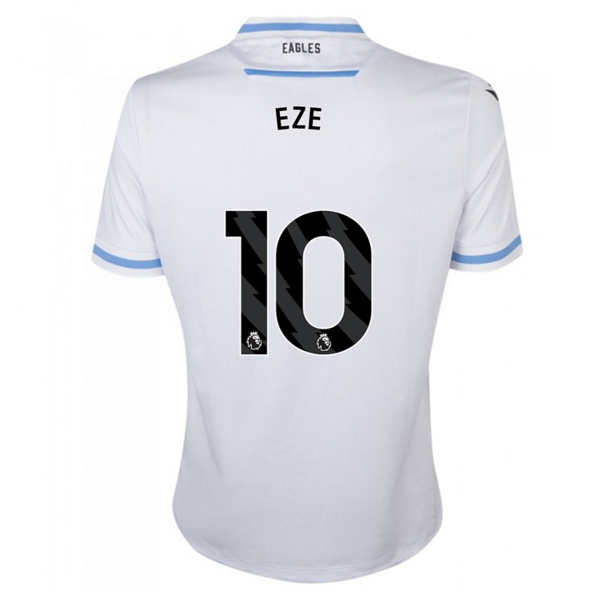 Herren Eberechi Eze #10 Weiß Auswärtstrikot Trikot 2023/24 T-Shirt Österreich