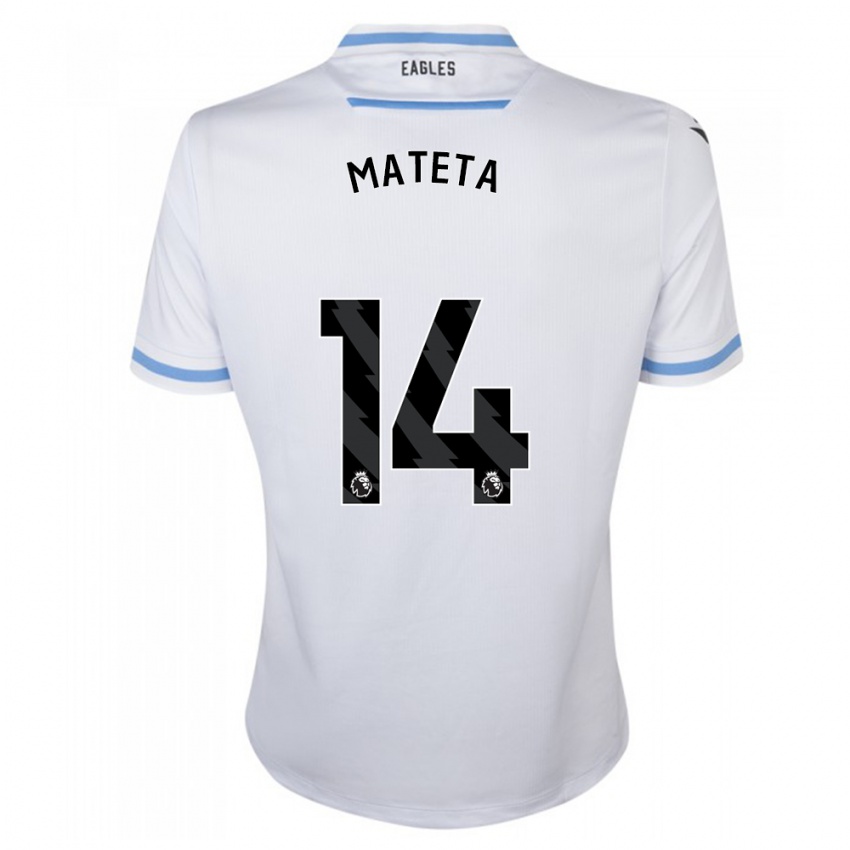Herren Jean-Philippe Mateta #14 Weiß Auswärtstrikot Trikot 2023/24 T-Shirt Österreich