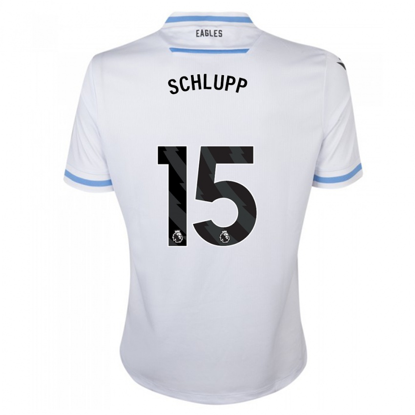 Herren Jeffrey Schlupp #15 Weiß Auswärtstrikot Trikot 2023/24 T-Shirt Österreich