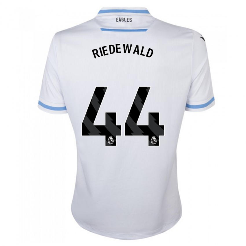 Herren Jairo Riedewald #44 Weiß Auswärtstrikot Trikot 2023/24 T-Shirt Österreich