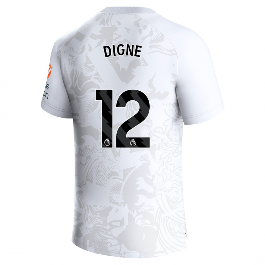 Herren Lucas Digne #12 Weiß Auswärtstrikot Trikot 2023/24 T-Shirt Österreich