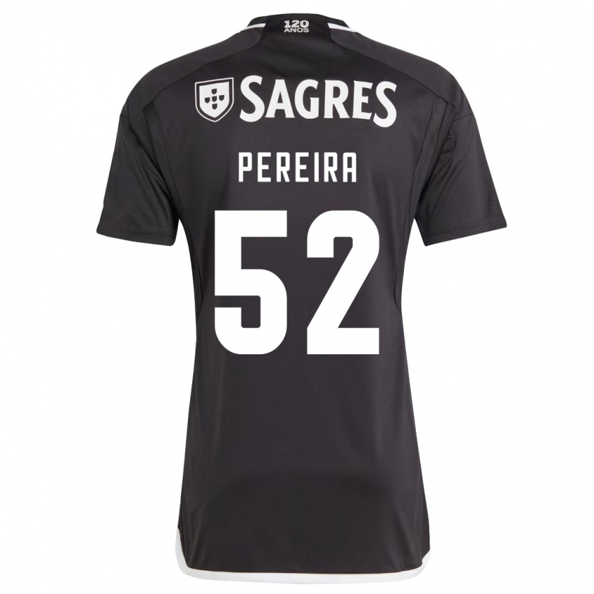 Herren Henrique Pereira #52 Schwarz Auswärtstrikot Trikot 2023/24 T-Shirt Österreich