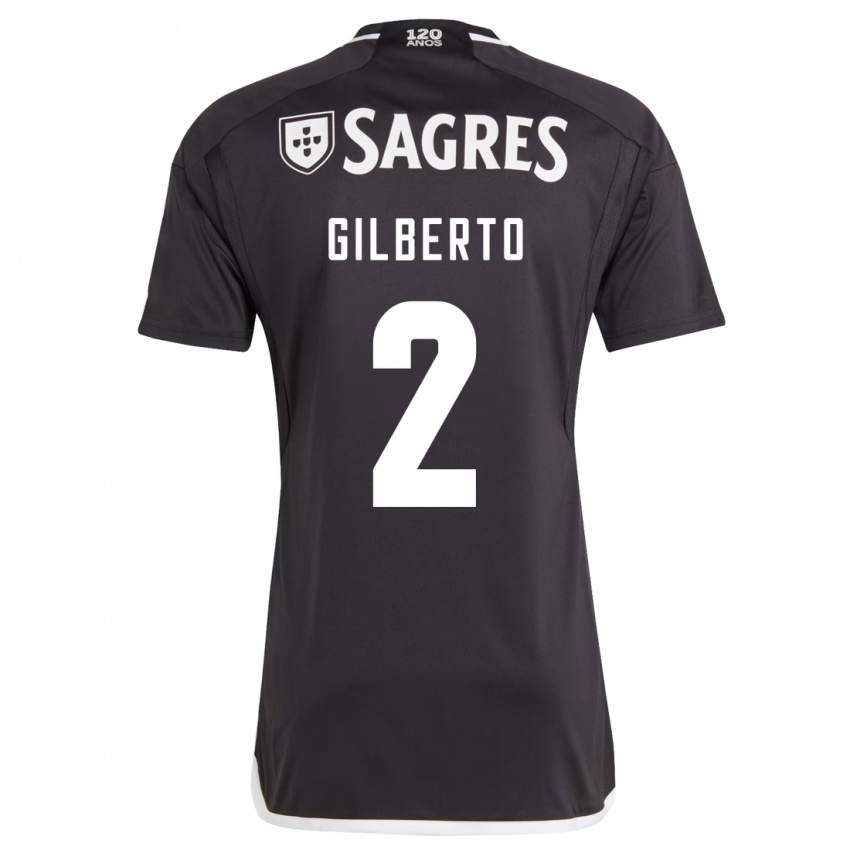 Herren Gilberto #2 Schwarz Auswärtstrikot Trikot 2023/24 T-Shirt Österreich