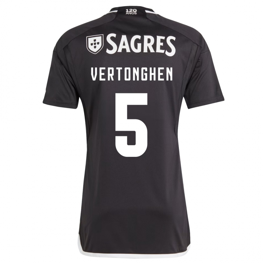 Herren Jan Vertonghen #5 Schwarz Auswärtstrikot Trikot 2023/24 T-Shirt Österreich
