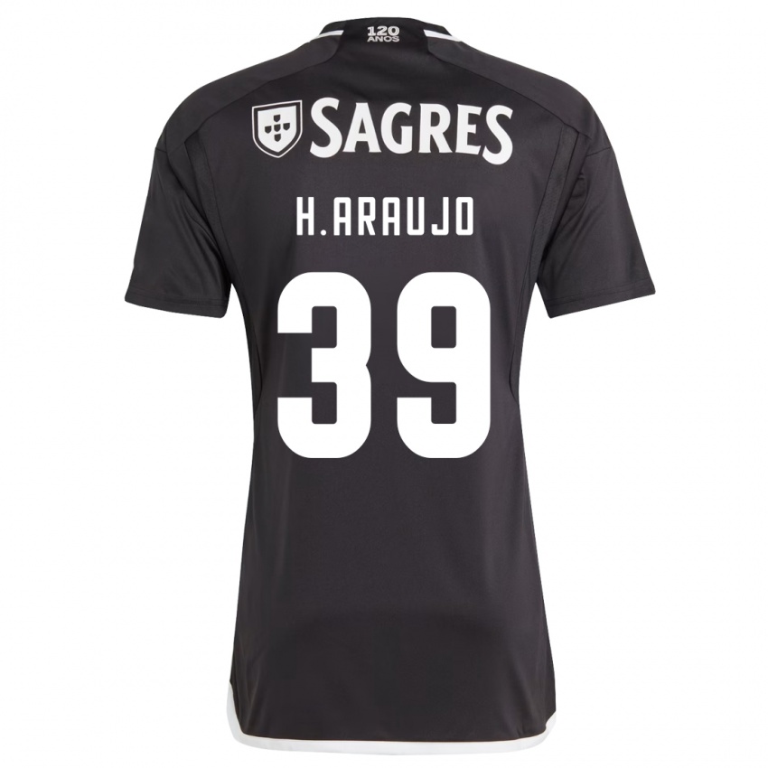 Herren Henrique Araujo #39 Schwarz Auswärtstrikot Trikot 2023/24 T-Shirt Österreich
