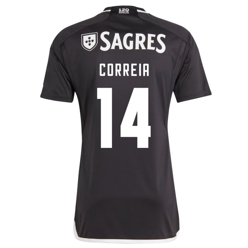 Herren Carolina Correia #14 Schwarz Auswärtstrikot Trikot 2023/24 T-Shirt Österreich