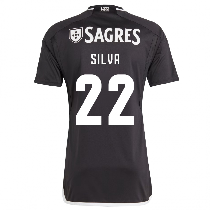 Herren Amelia Silva #22 Schwarz Auswärtstrikot Trikot 2023/24 T-Shirt Österreich