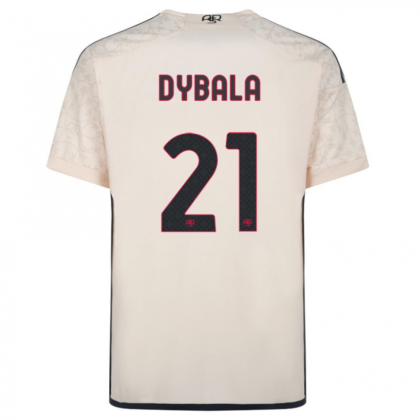 Herren Paulo Dybala #21 Cremefarben Auswärtstrikot Trikot 2023/24 T-Shirt Österreich