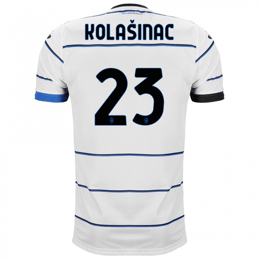 Herren Sead Kolasinac #23 Weiß Auswärtstrikot Trikot 2023/24 T-Shirt Österreich