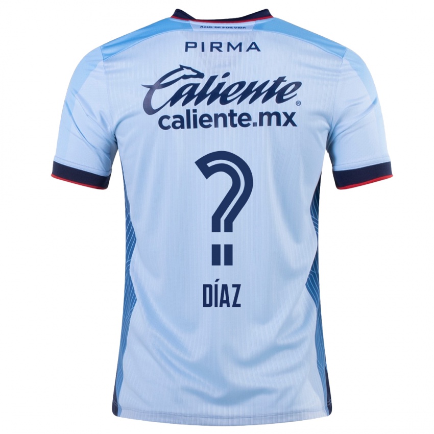Herren Josué Díaz #0 Himmelblau Auswärtstrikot Trikot 2023/24 T-Shirt Österreich