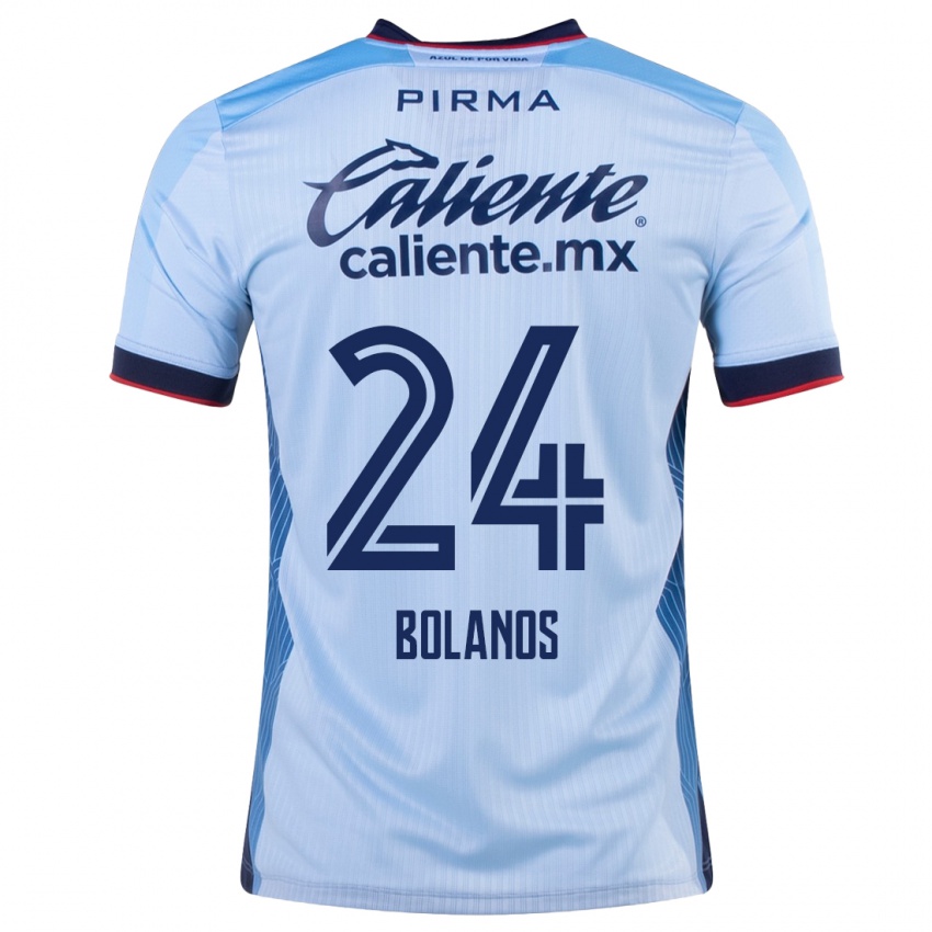 Herren Jatziry Bolanos #24 Himmelblau Auswärtstrikot Trikot 2023/24 T-Shirt Österreich