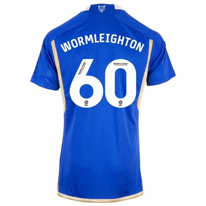 Damen Joe Wormleighton #60 Königsblau Heimtrikot Trikot 2023/24 T-Shirt Österreich