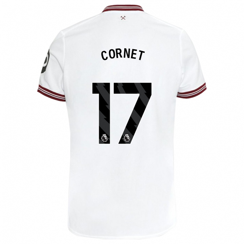 Damen Maxwel Cornet #17 Weiß Auswärtstrikot Trikot 2023/24 T-Shirt Österreich