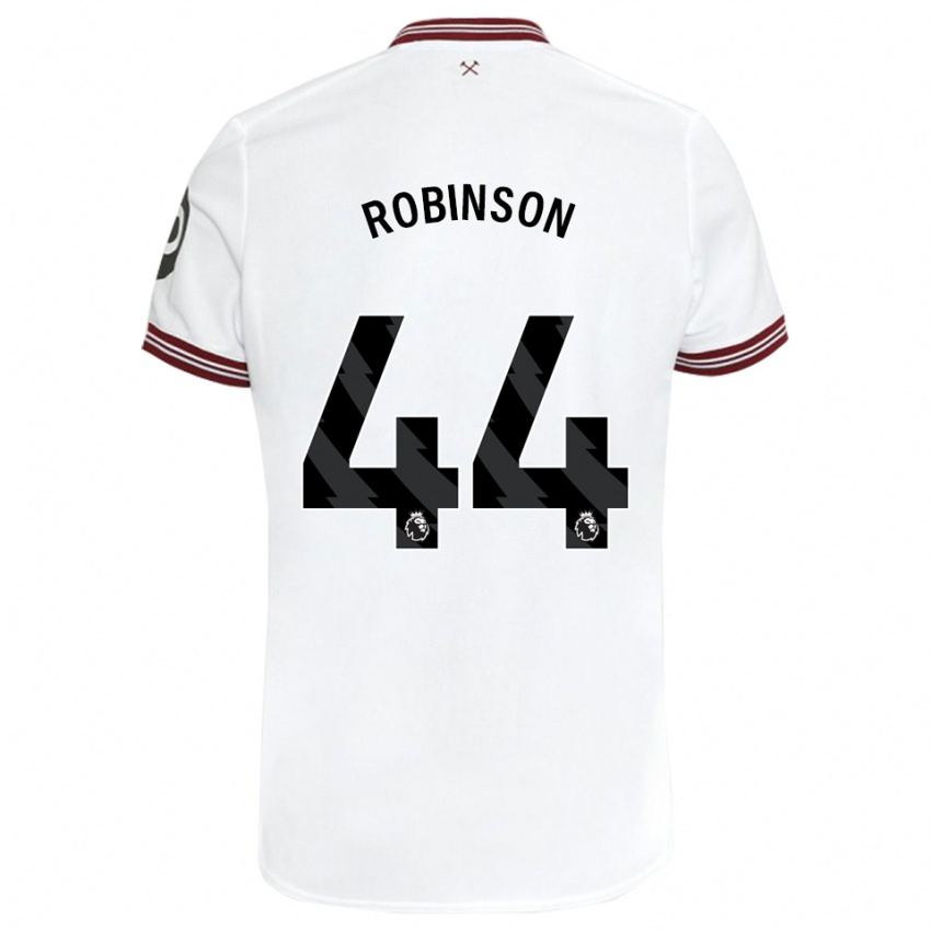 Damen Junior Robinson #44 Weiß Auswärtstrikot Trikot 2023/24 T-Shirt Österreich
