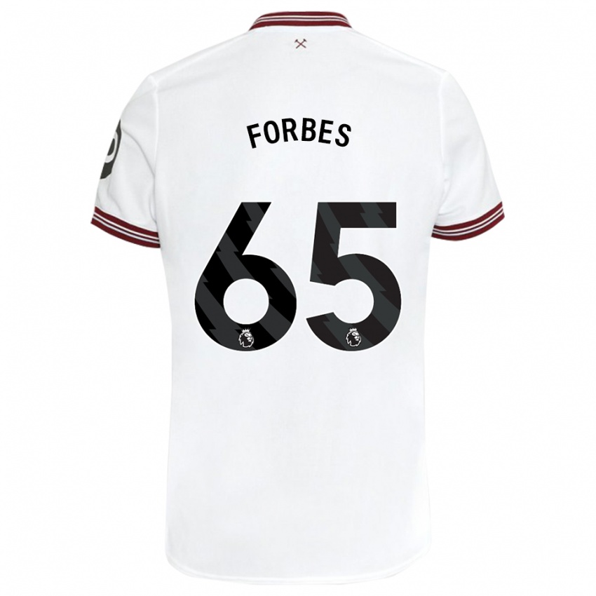Damen Michael Forbes #65 Weiß Auswärtstrikot Trikot 2023/24 T-Shirt Österreich