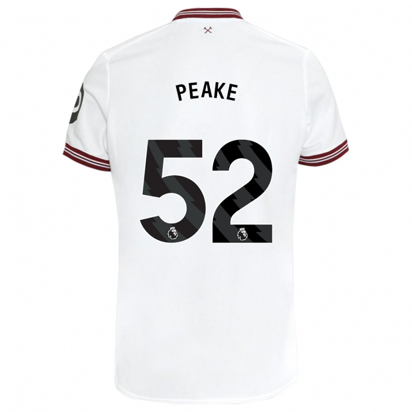 Damen Lennon Peake #52 Weiß Auswärtstrikot Trikot 2023/24 T-Shirt Österreich