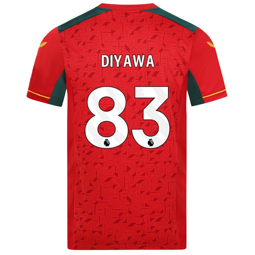 Damen Aaron Keto-Diyawa #83 Rot Auswärtstrikot Trikot 2023/24 T-Shirt Österreich