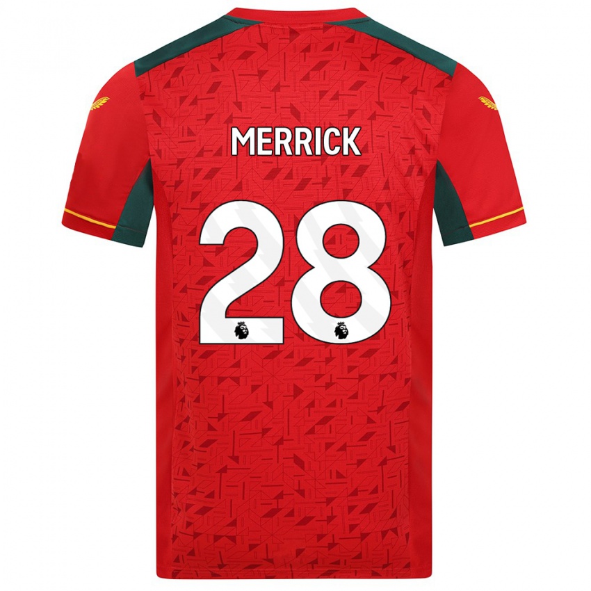 Damen Beth Merrick #28 Rot Auswärtstrikot Trikot 2023/24 T-Shirt Österreich