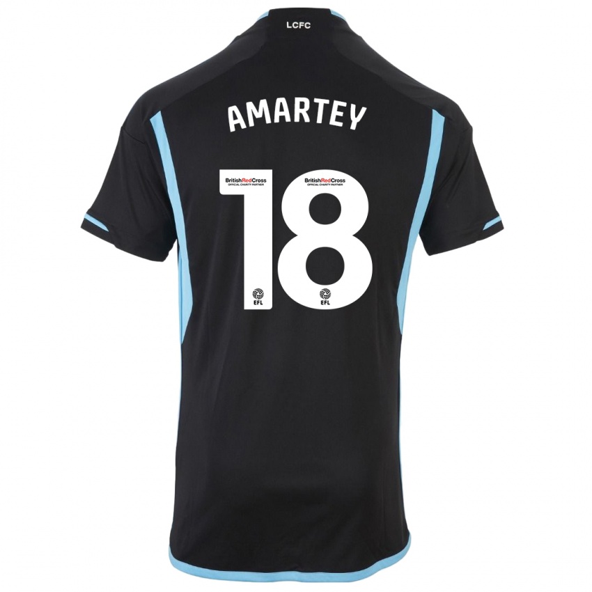 Damen Daniel Amartey #18 Schwarz Auswärtstrikot Trikot 2023/24 T-Shirt Österreich
