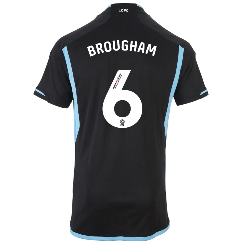 Damen Georgia Brougham #6 Schwarz Auswärtstrikot Trikot 2023/24 T-Shirt Österreich
