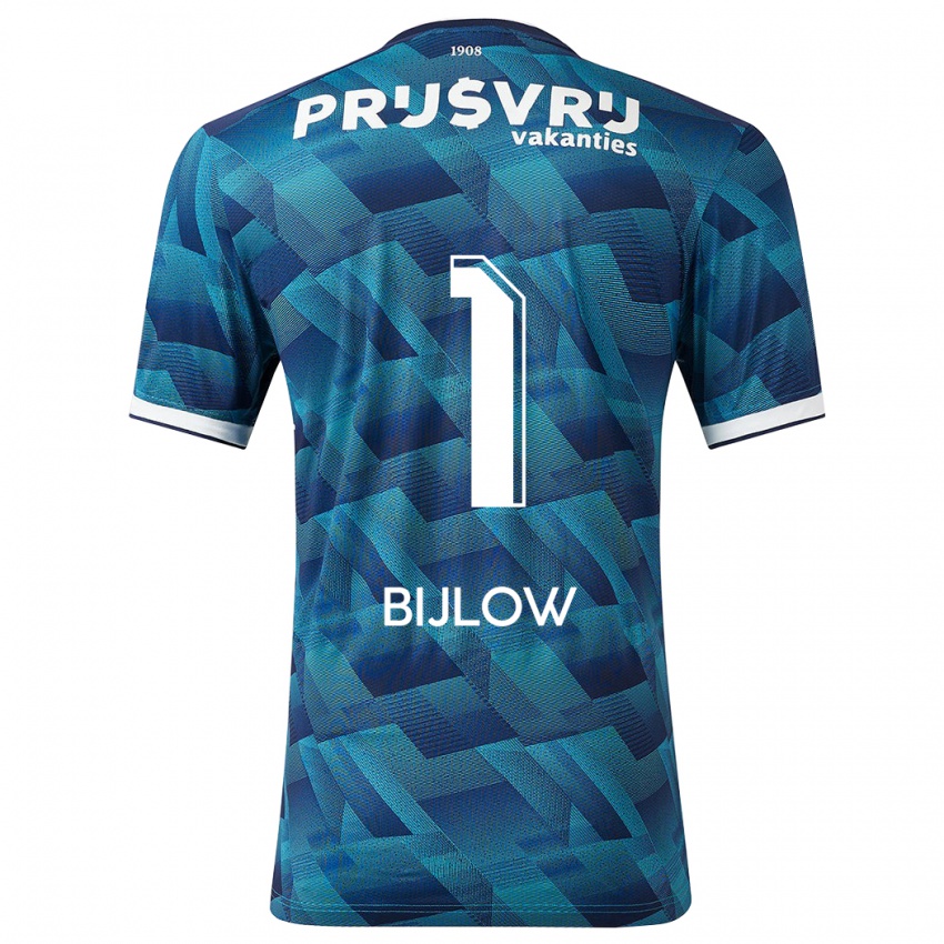 Damen Justin Bijlow #1 Blau Auswärtstrikot Trikot 2023/24 T-Shirt Österreich