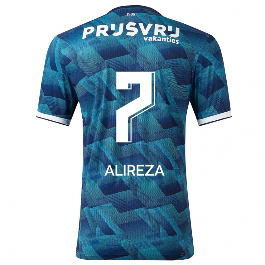 Damen Alireza Jahanbakhsh #7 Blau Auswärtstrikot Trikot 2023/24 T-Shirt Österreich